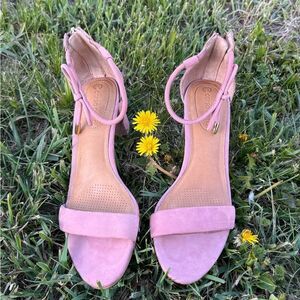 Corso Como Pink Heels Minimalist Sandals